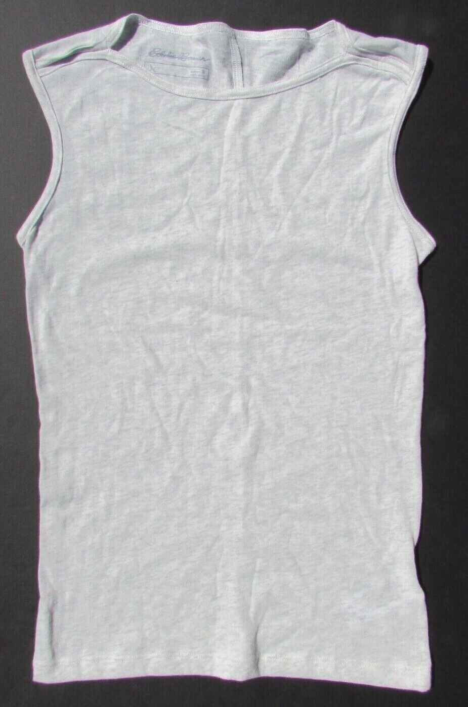 Eddie Bauer Women’s Gray Boat Neck Sleeveless Shirt Cotton/Poly Asst Sizes NWOT