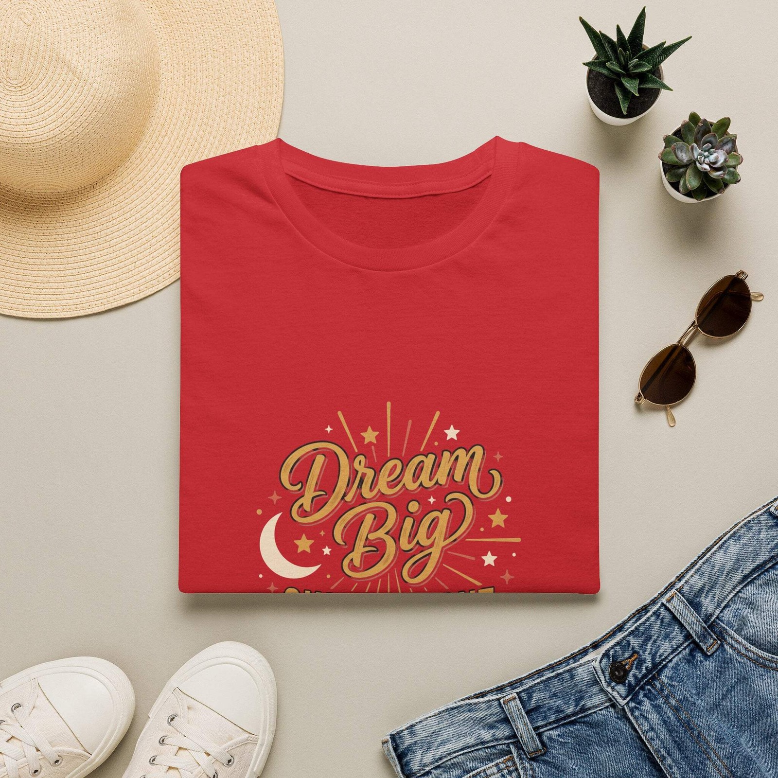 Dream Big Shine Bright T-Shirt — Inspirational Graphic Tee