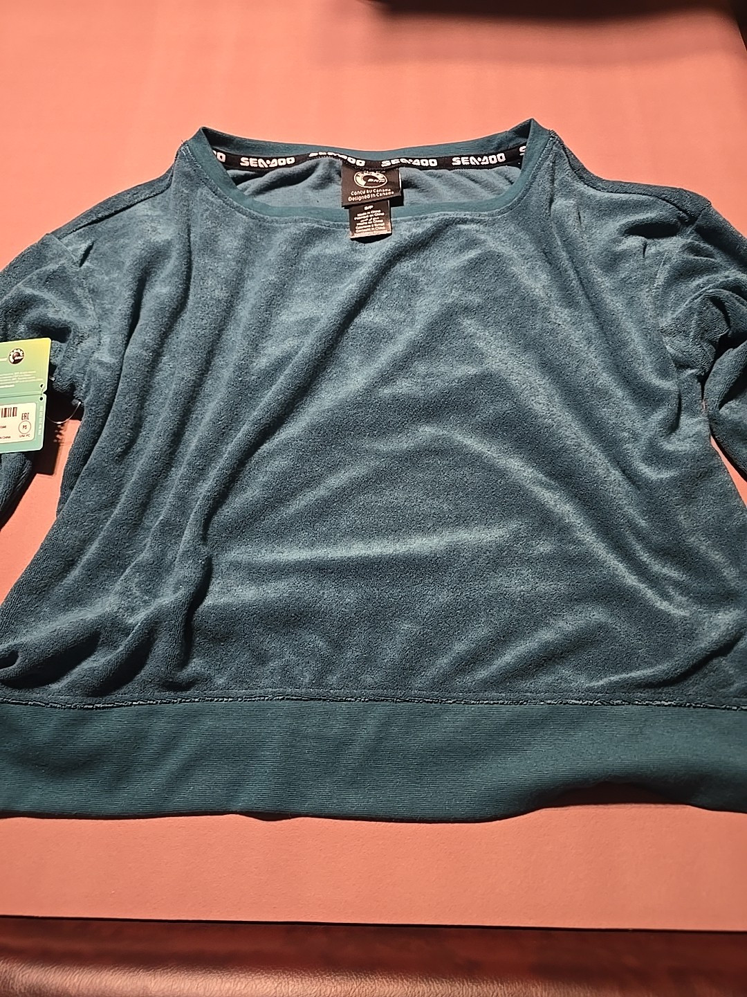 SEA-DOO Women’s Crew Terry – Ultra Soft Shirt P/S Teal