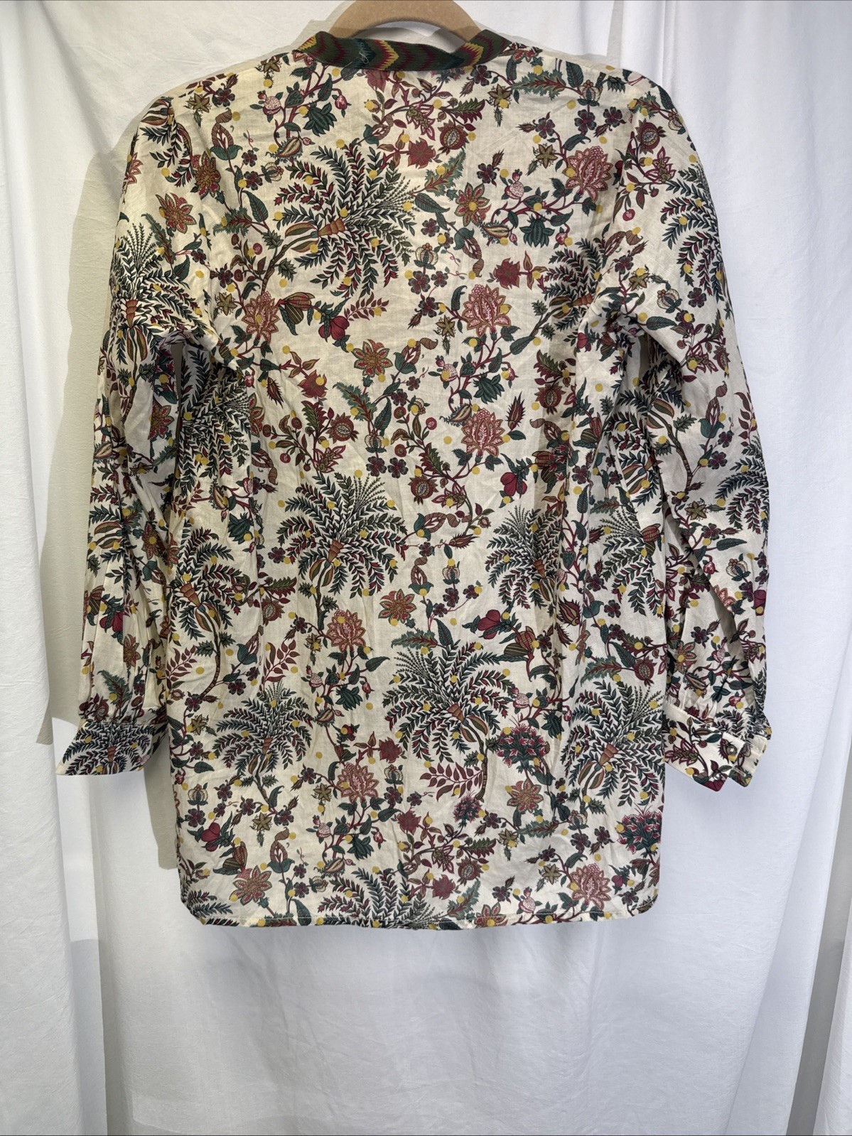 NWT Sapphire Daily Sz Medium Embellished 100% Cotton Artsy Boho Whimsical India