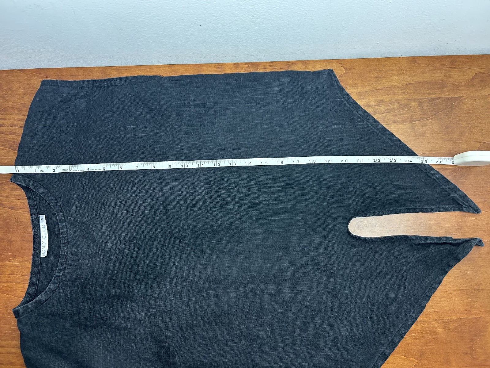 ONLY CHILD Luzon Tie Front Top Cropped100% Linen Garmentory $140 in Black sz S