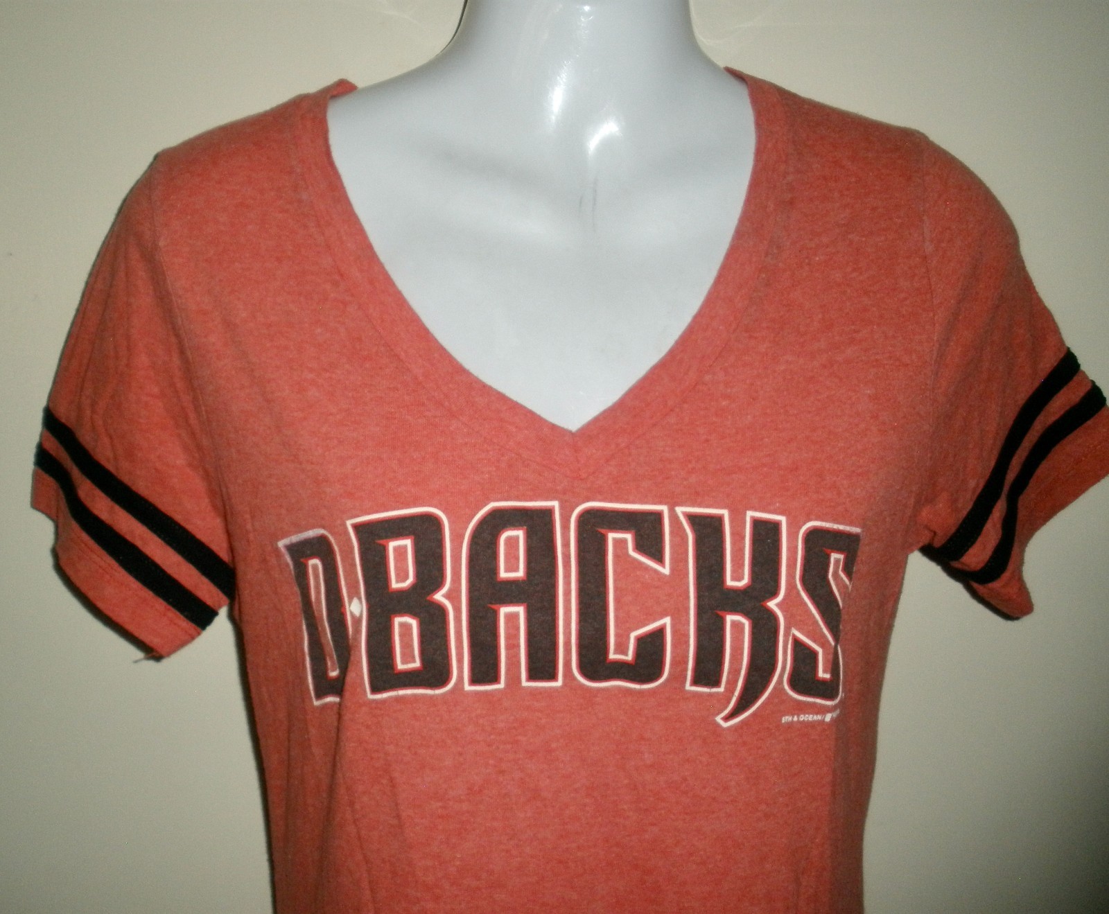 #L Diamondbacks Dbacks MLB Genuine Tee S Heather Red Baseball