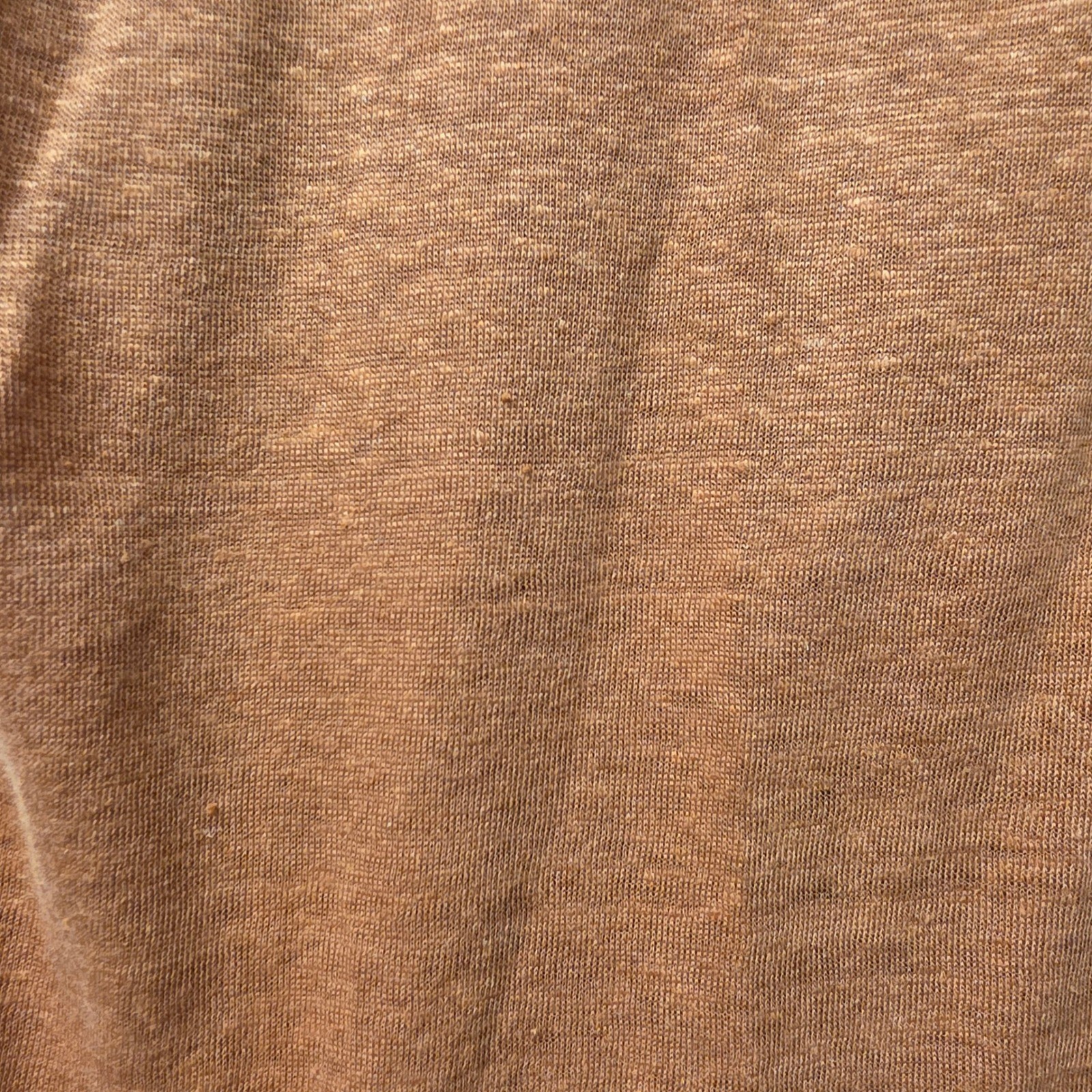 J. Jill Love Linen Top Womens XS Rust Orange V-Neck Short Sleeve 100% Linen Boxy