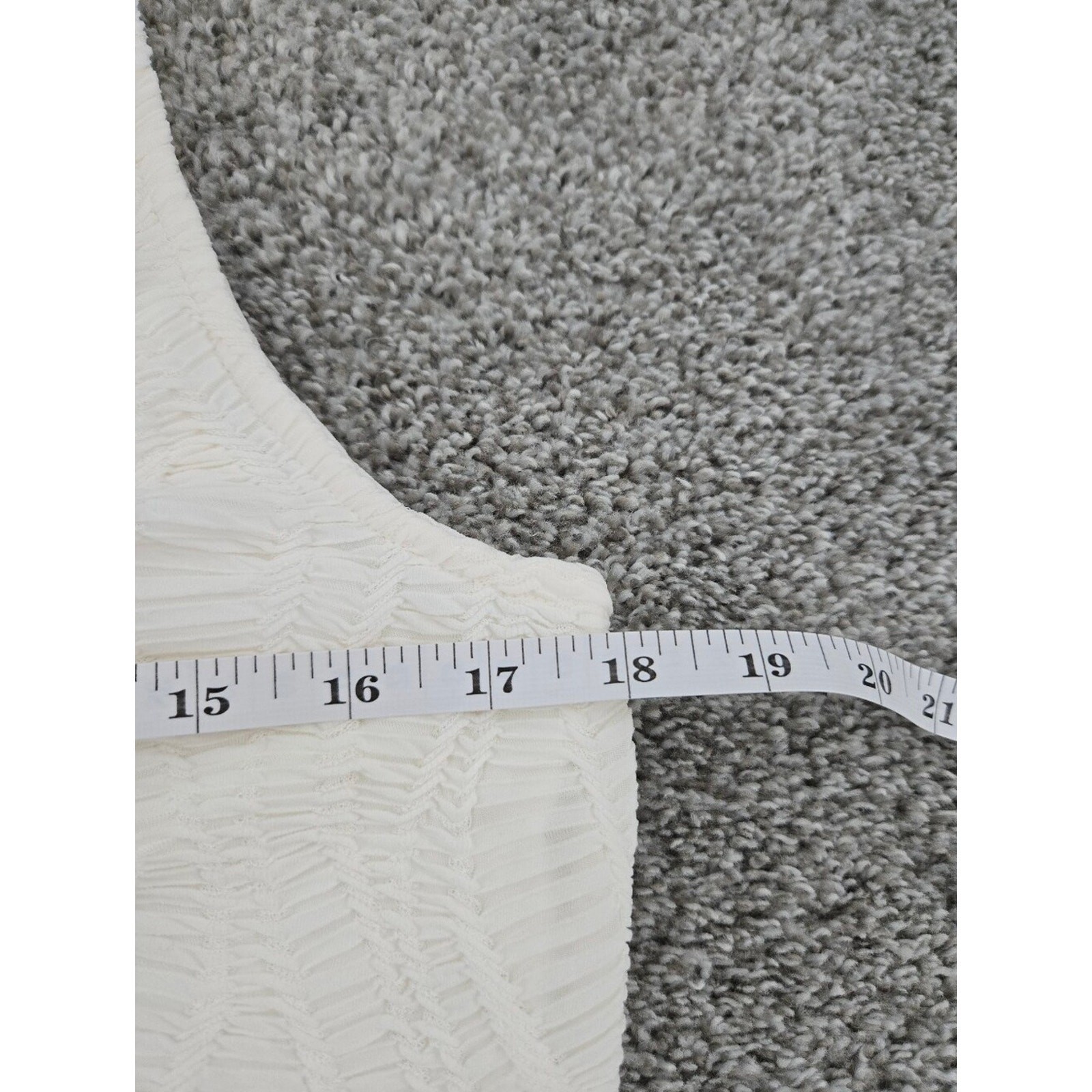 Chico’s Cowl-Neck Tank. Super soft jacquard-knit fabric. Ivory. Small