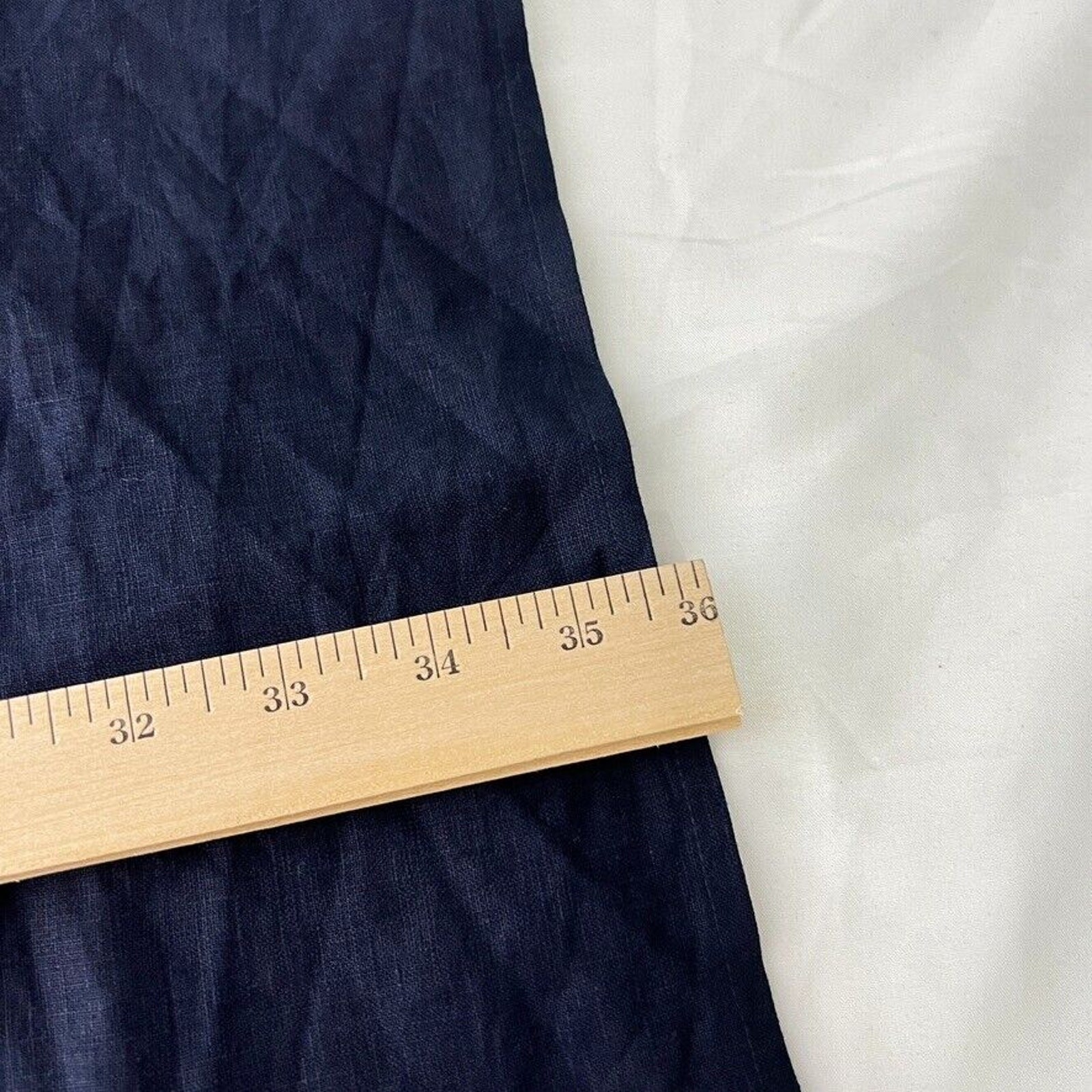 Talbots Navy Blue 100% Linen Embroidered Poncho V-neck Poncho Top L Women’s
