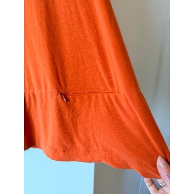 Bitte Kai Rand Burnt Orange Boat Neck Top Size L Danish Design
