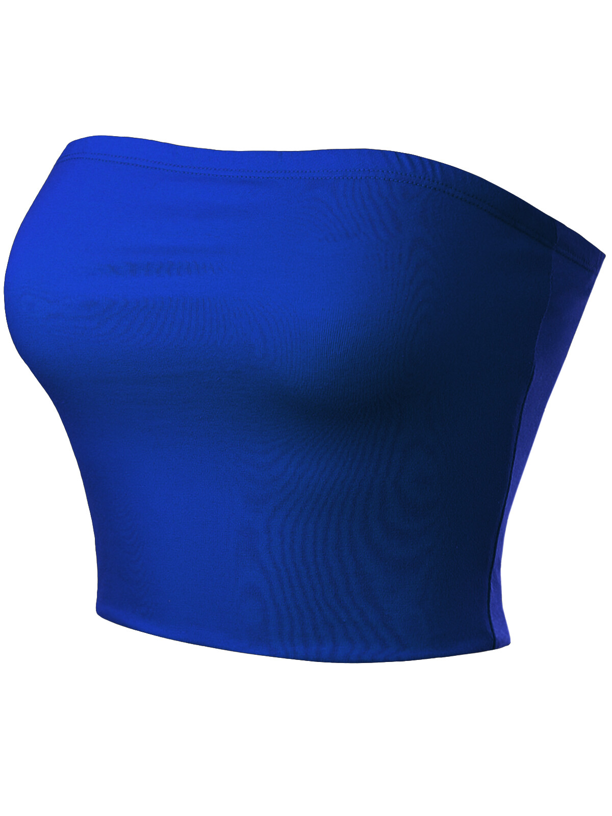 MixMatchy Casual Solid Double Layered Strapless Basic Tube Top
