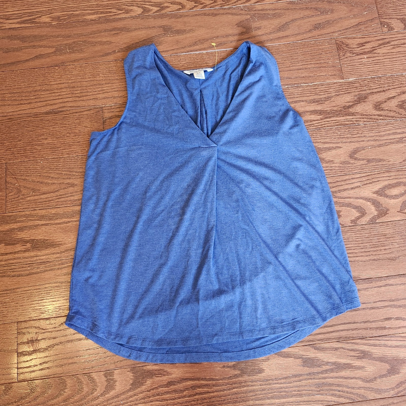TOMMY BAHAMA Kauai Box Pleat Tank Top Navy Size s/p