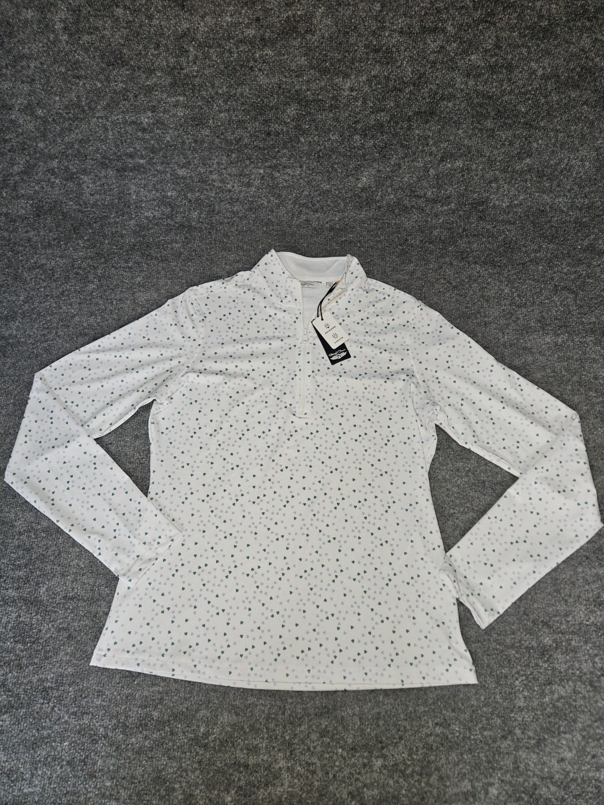 Straight Down Women’s 1/4 Zip Pullover Golf Shirt Medium Stretch Performance NWT