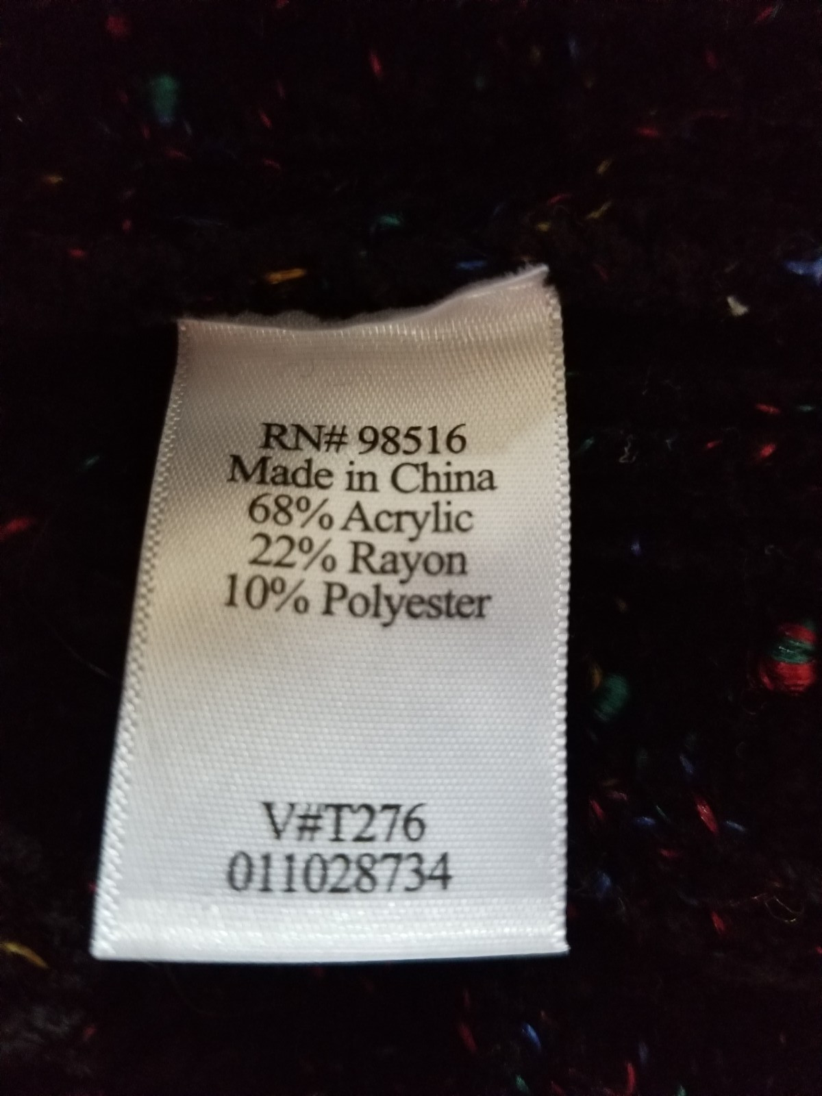 Coldwater Creek Women Plus Size 2X Black Heather Chenille Full Zip Cardigan NWOT
