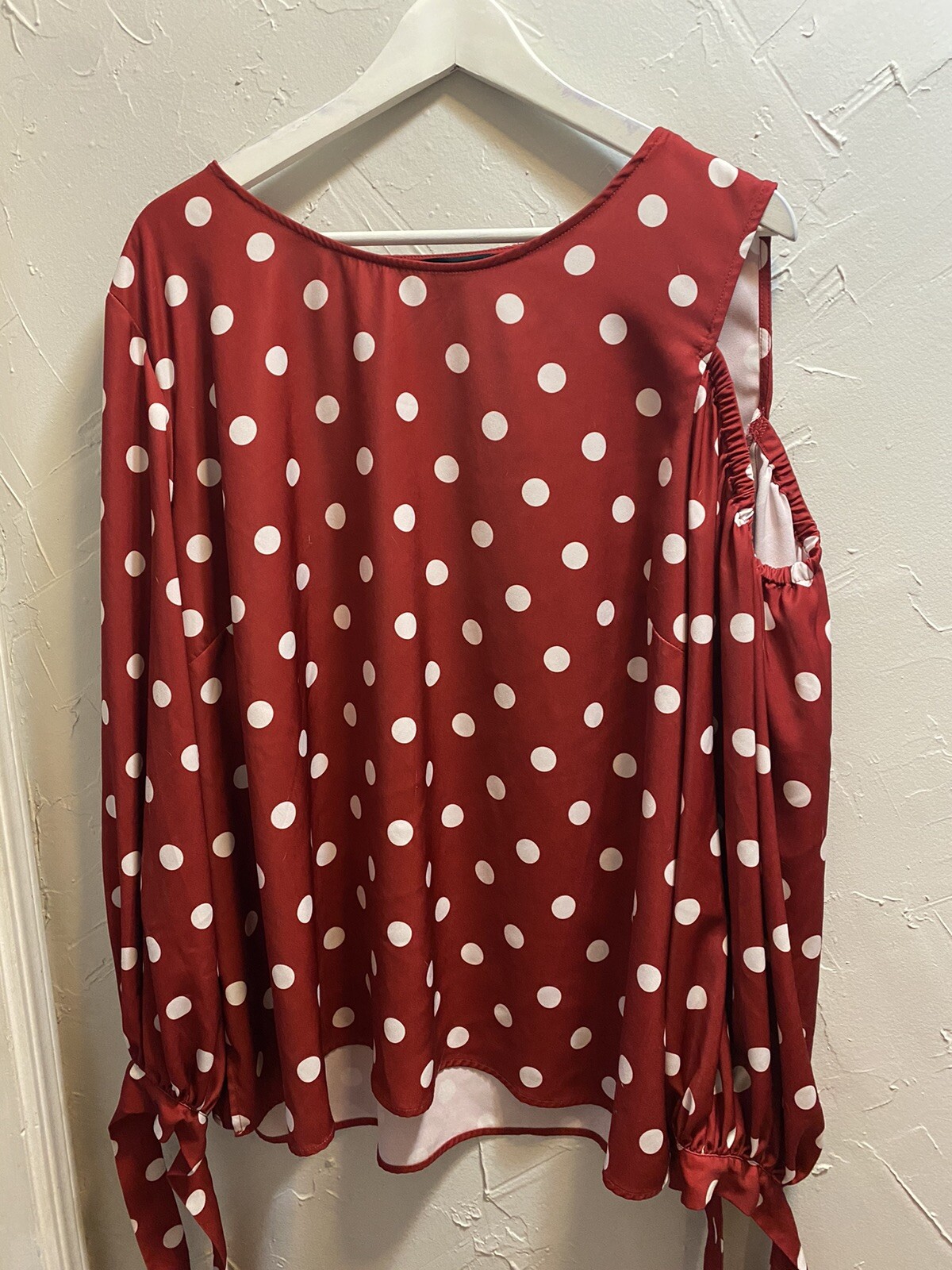 Eloquii Polka Dot Top 22