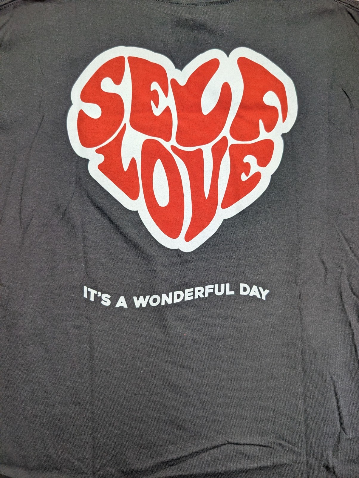 Rue 21 Black Graphic Tee Self Love Size 2XL Ships Same Day*