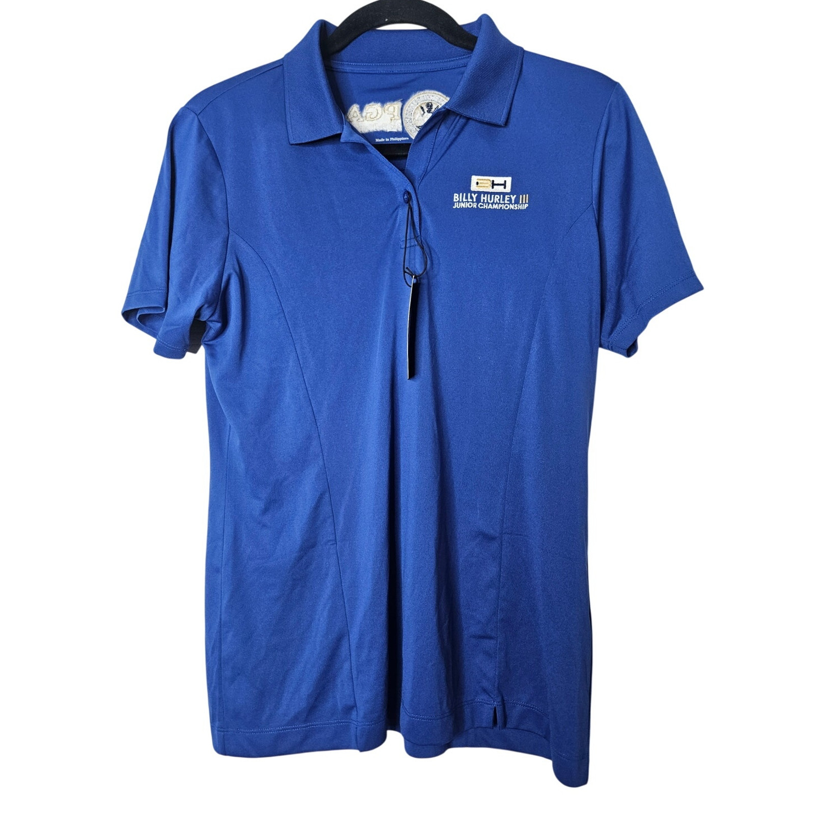 NEW Fairway & Greene XS Whitney Polo Blue Golf Wicking PGA Logo Preppy Sport