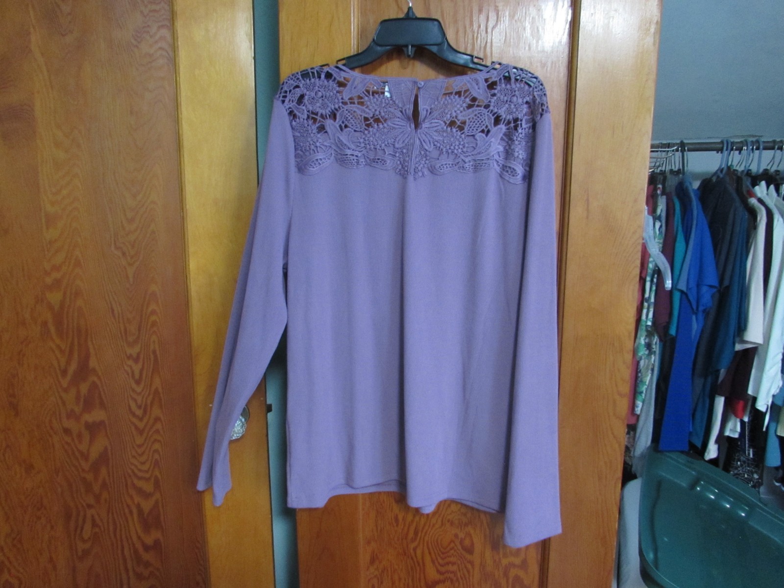 Plus White Birch brand dressy knit blouse size 3X