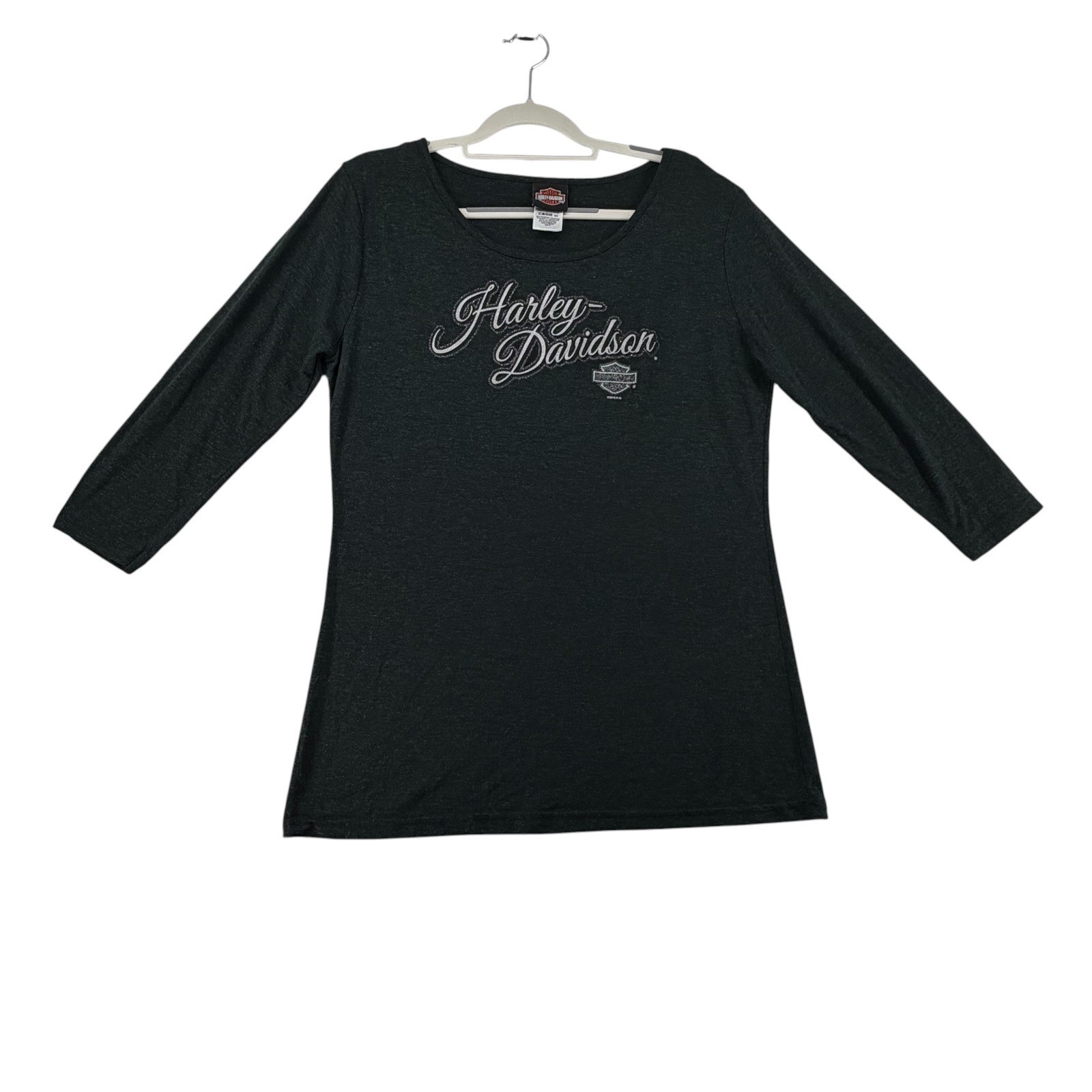 Harley-Davidson Indiana Graphic Womens XLarge Metallic Dark Green Heather