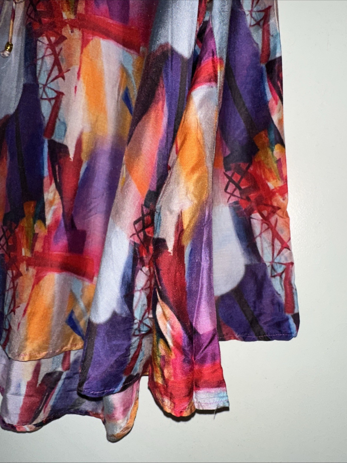 APNY Multicolor Abstract Print Blouse Medium Woman’s