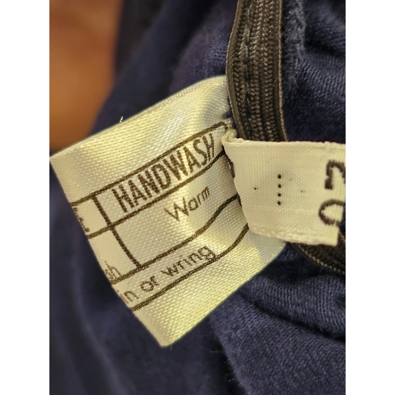 Harry Duley Navy Ruched Cotton Maternity Belly Band Modesty Cover Size 22 NEW
