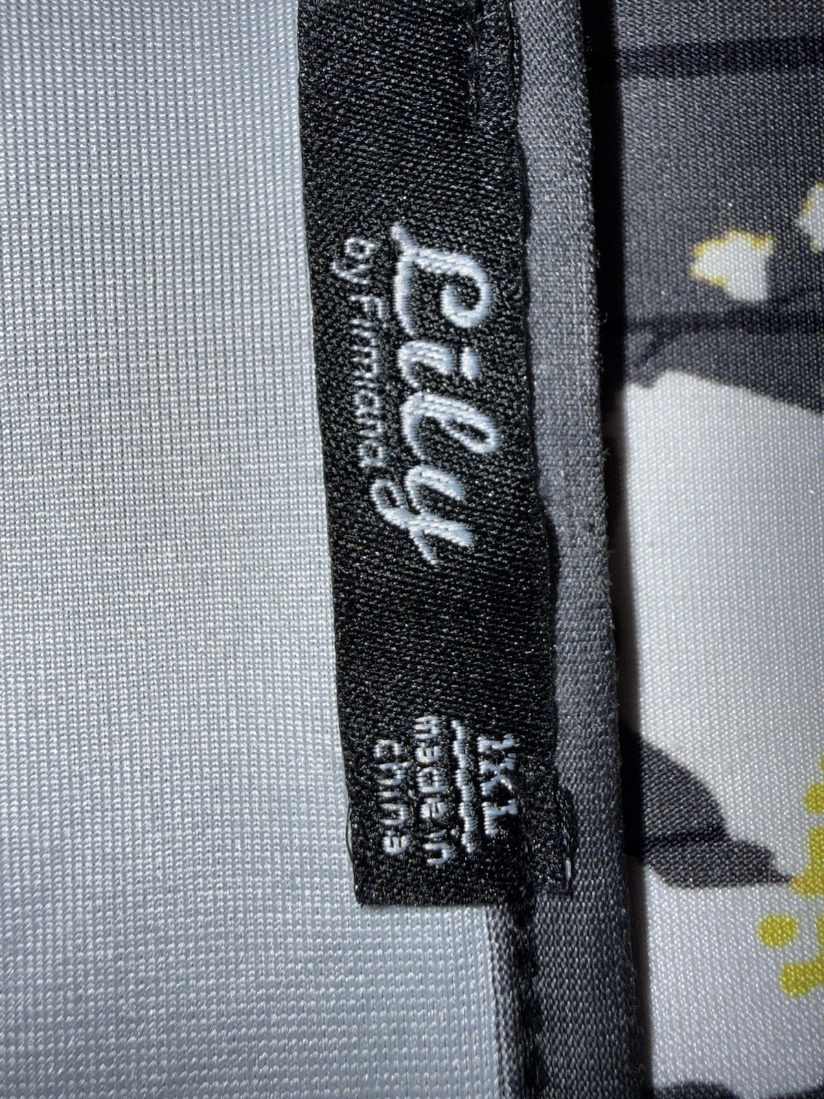 Lily Women’s XL Gray Floral Knit Tunic Scoop Neck Ruffle Sleeve Pullover
