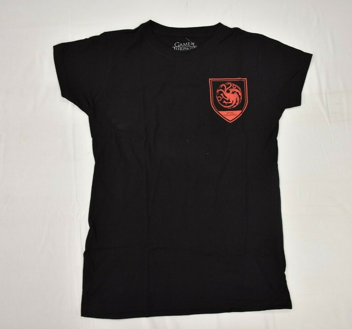 Game Of Thrones Juniors House Targaryen Shirt New XS, S, M