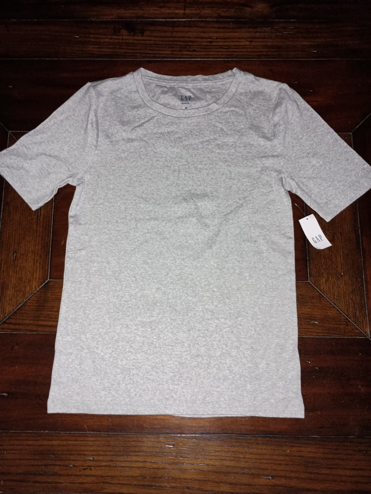 NWT GAP Heather Gray Modern Elbow Length Sleeve T-Shirt SZ M