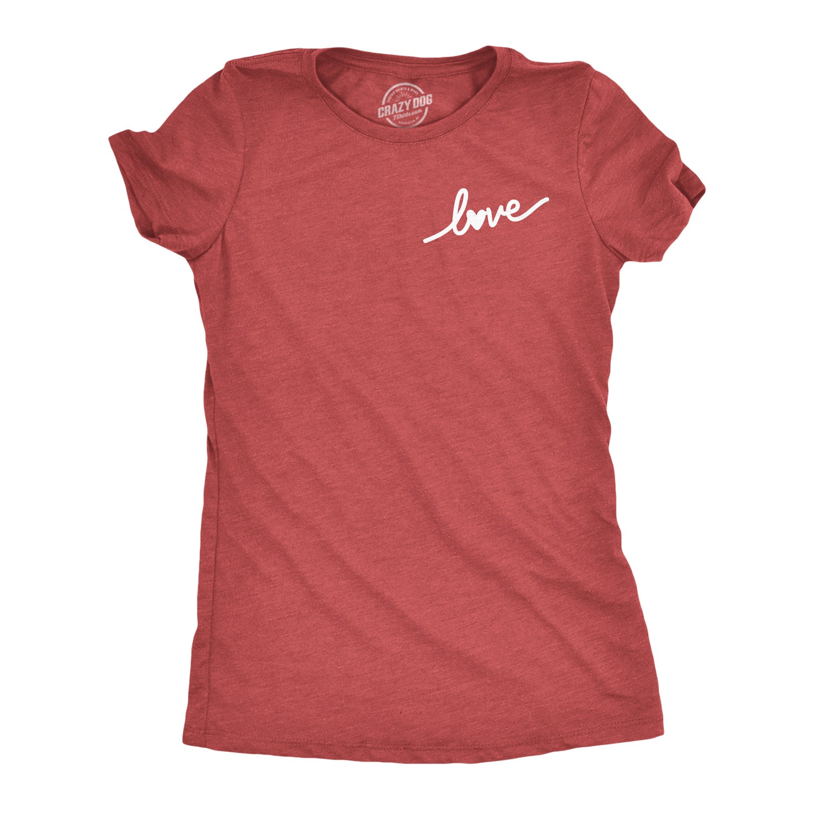 Womens Funny T Shirts Love Script Sarcastic Valentines Day Gift Tee For Ladies