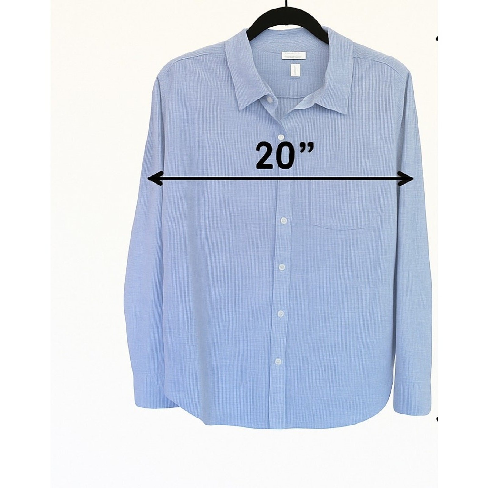 Daily Ritual Blue Button Down Shirt Women’s Size M | Long Sleeve Top NWT