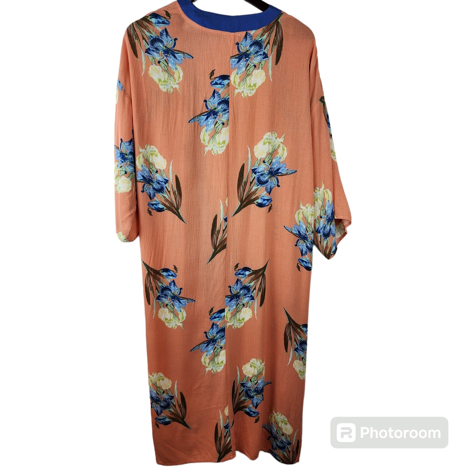 En Creme Floral Kimono Duster Cardigan Western Boho Festival M Buckle Hippie