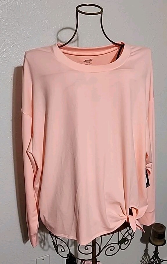Avia Peach Sorbet Side Tie Tee ~ Sz XXXL (22) ~ NWT