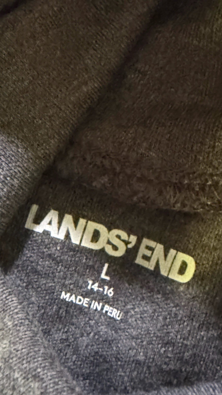 Lands End Turtleneck Women’s, size L, excellent condition Gray