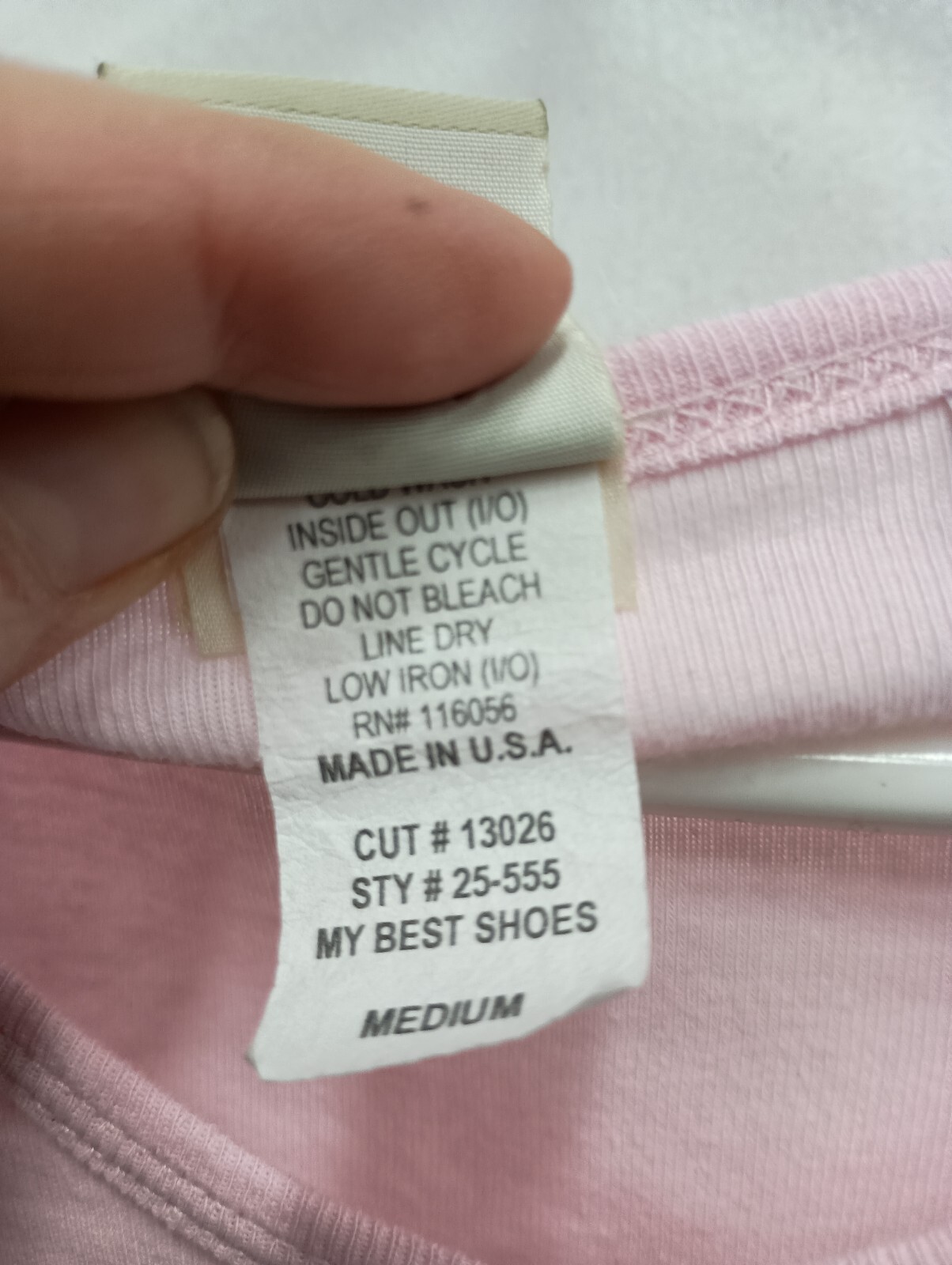 Jess & Jane Womens Better In Heels Novelty Top Medium Pink Shoe Print Artsy