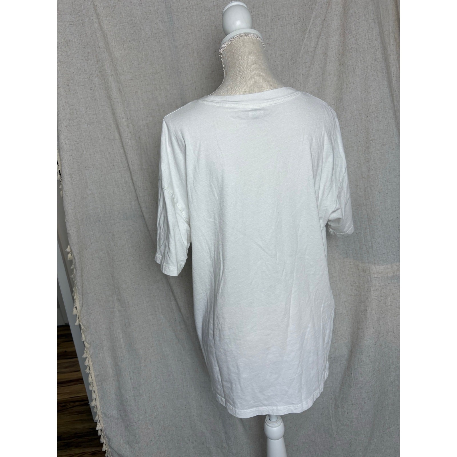 American Eagle Led Zeppelin Band White T-Shirt Size XS/S