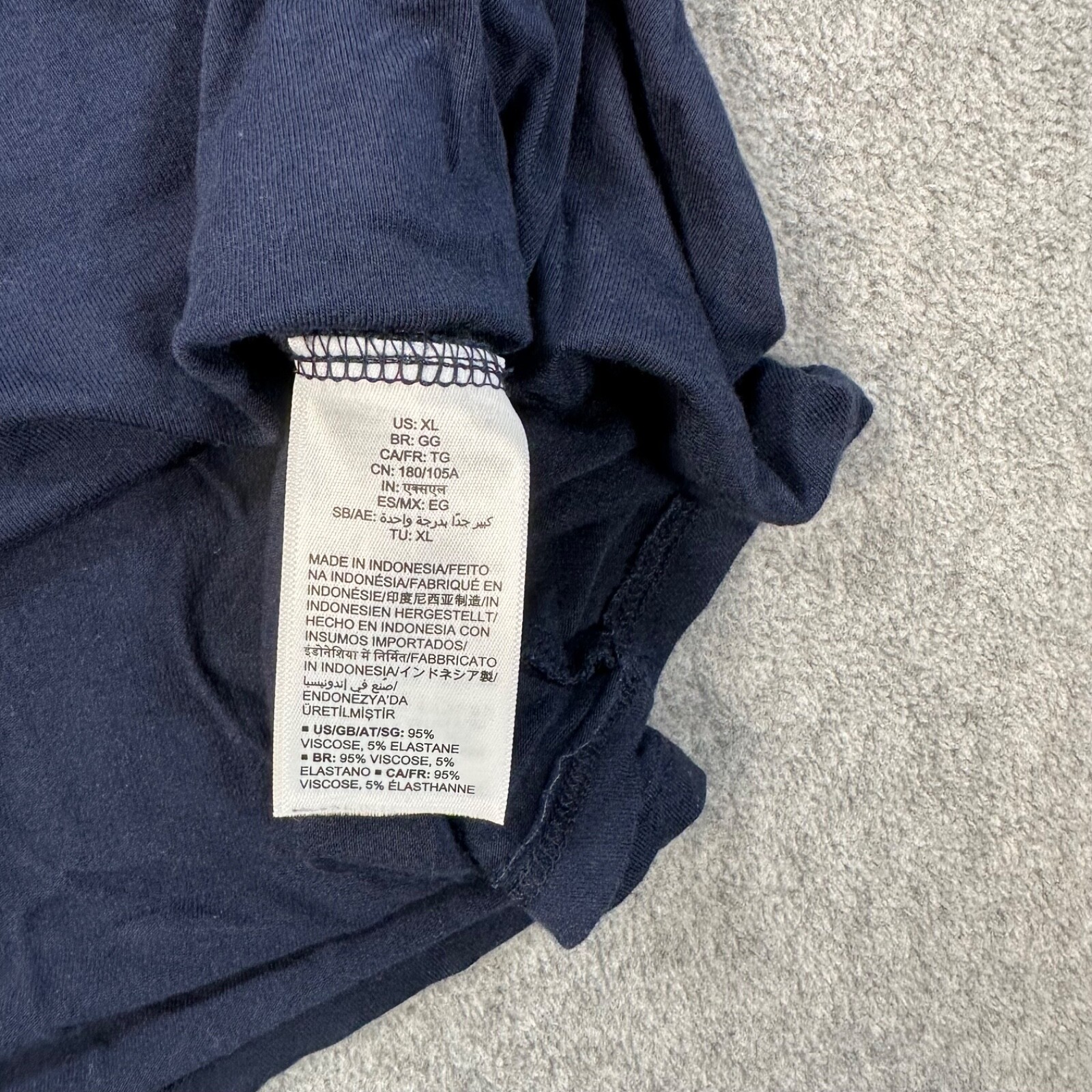 Daily Ritual Navy Blue 3/4 Sleeve Tunic Shirt Women’s XL Casual Crew Neck Top