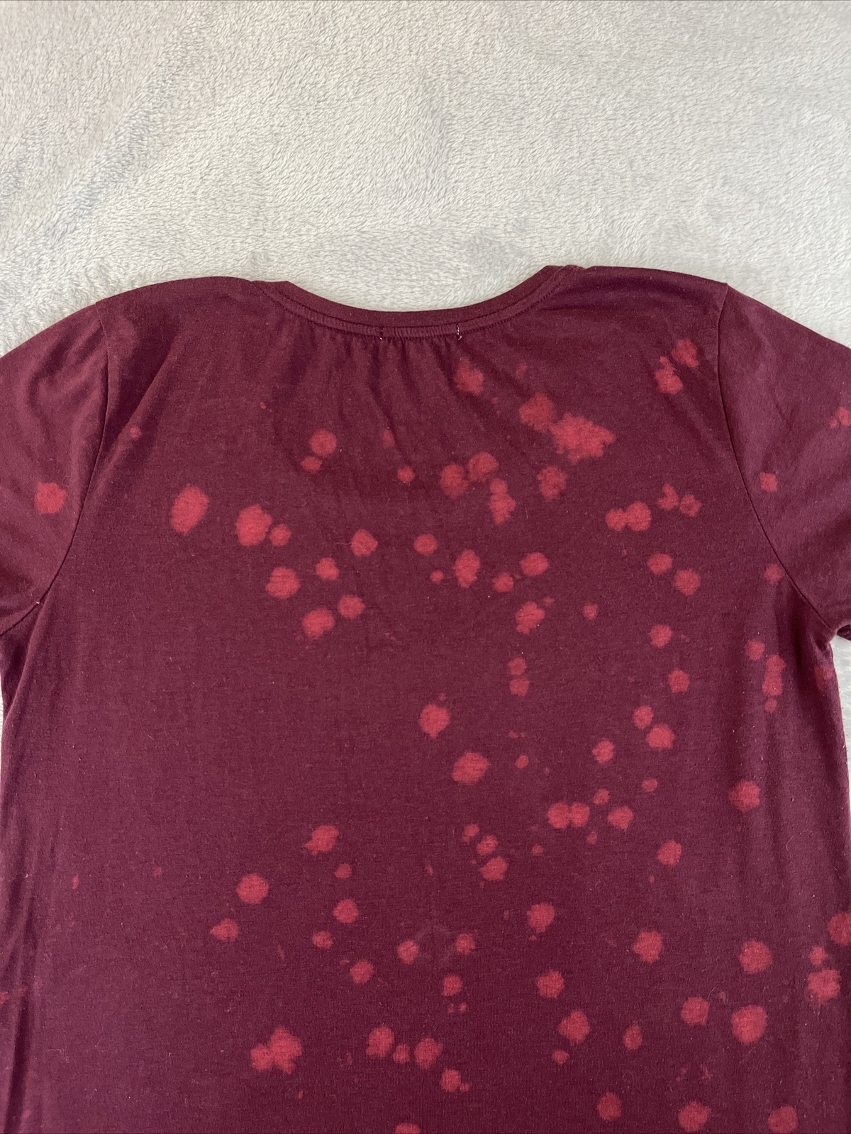 Maurices womens burgundy short sleeve Classy with a side of sassy tshirt size M