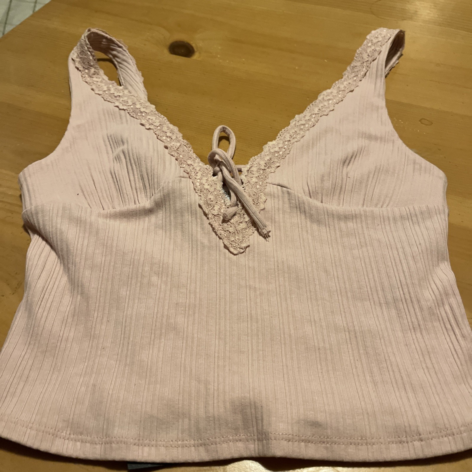 West of Melrose pink Crop Cami Top Sleeveless Junior Small MWT