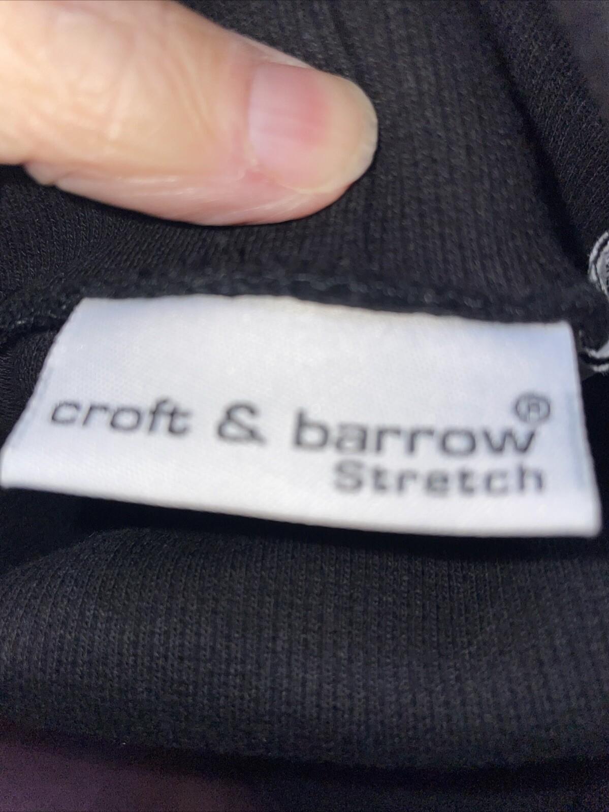 Croft & Barrow Black Turtle Neck Short Sleeve Stretch Top Size Medium
