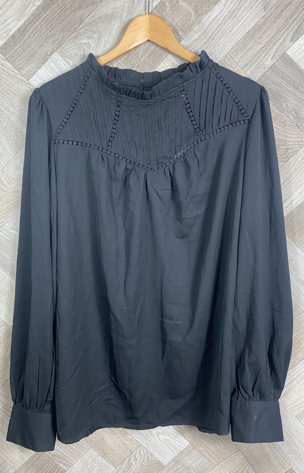 LTS Long Tall Sally Women’s Black Blouse Long Sleeved Size 18 New
