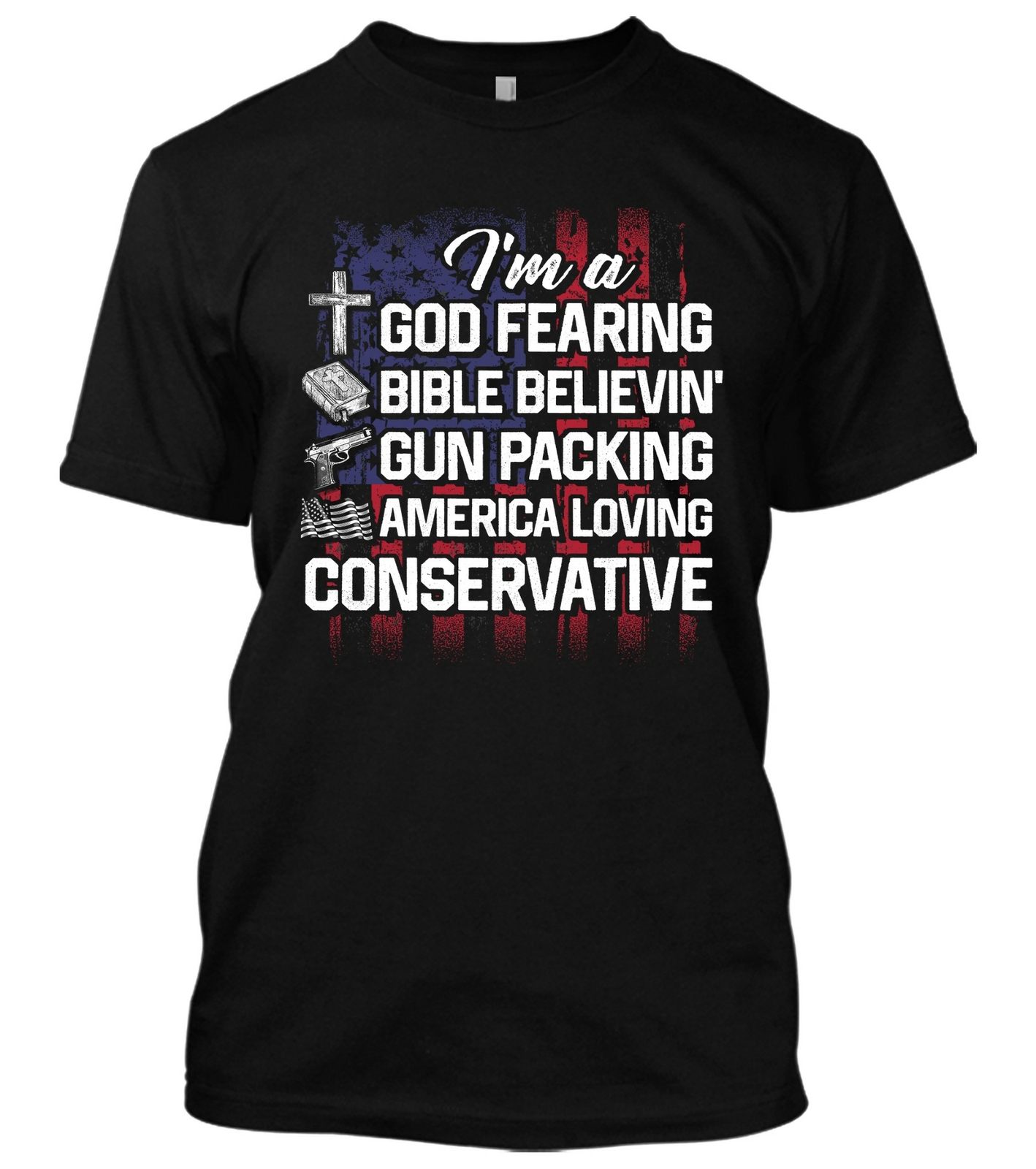 America Flag Gun Right AR15 New Men’s Shirt Monon Labe Pro-Gun 2nd Amendment Tee
