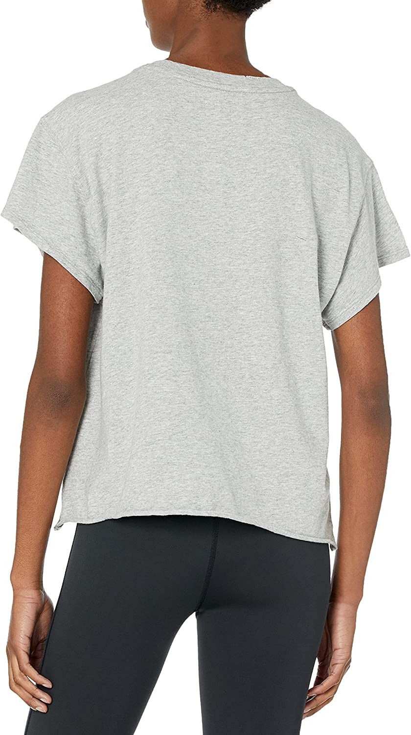Bandier x Sincerely Jules The Aster Tee T-Shirt Heather Grey Embroidered Size XS