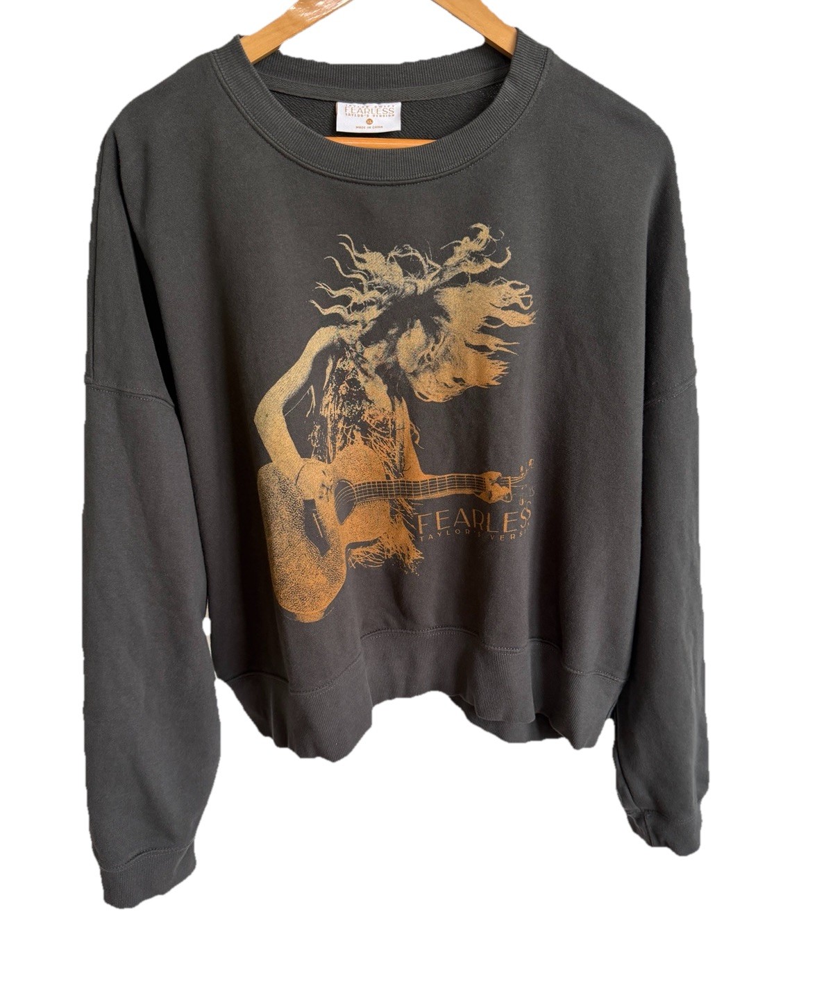 Taylor Swift Fearless WITH YOU I’D DANCE BOXY PULLOVER Women’s Size XL