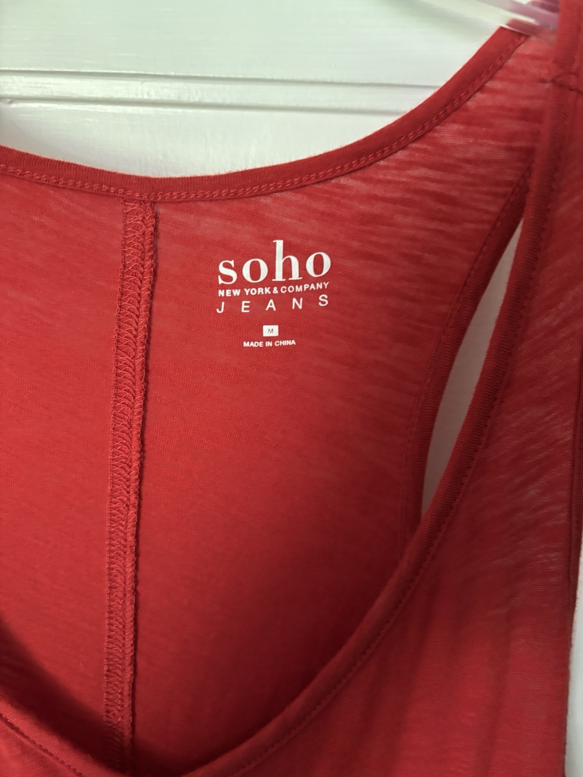 Soho New York & Company Women’s Solid Color Size Medium Tank Top