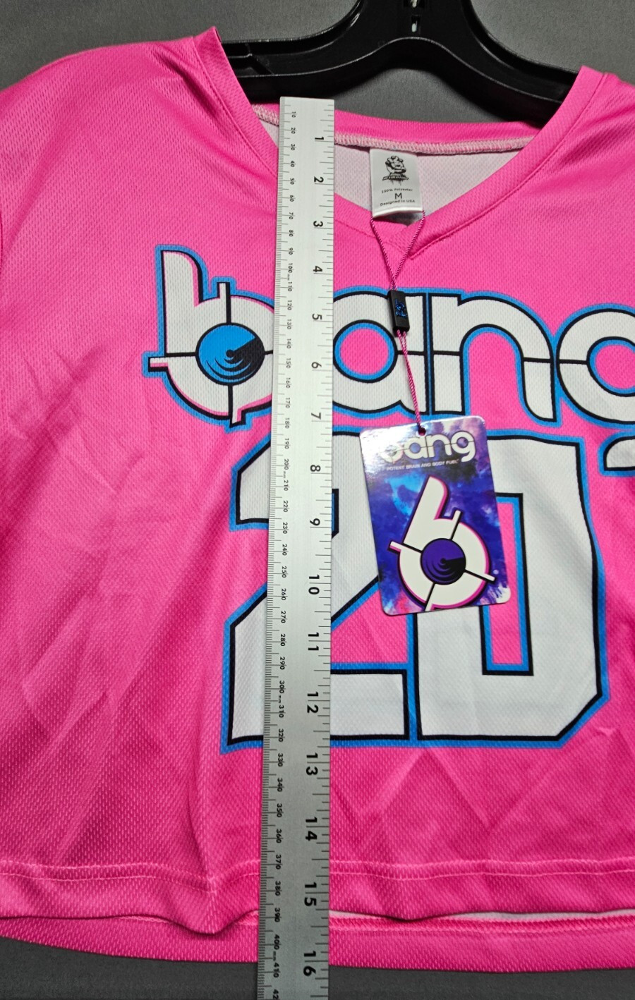 BANG Revolution V-Neck Women’s crop top short sleeve Medium Pink