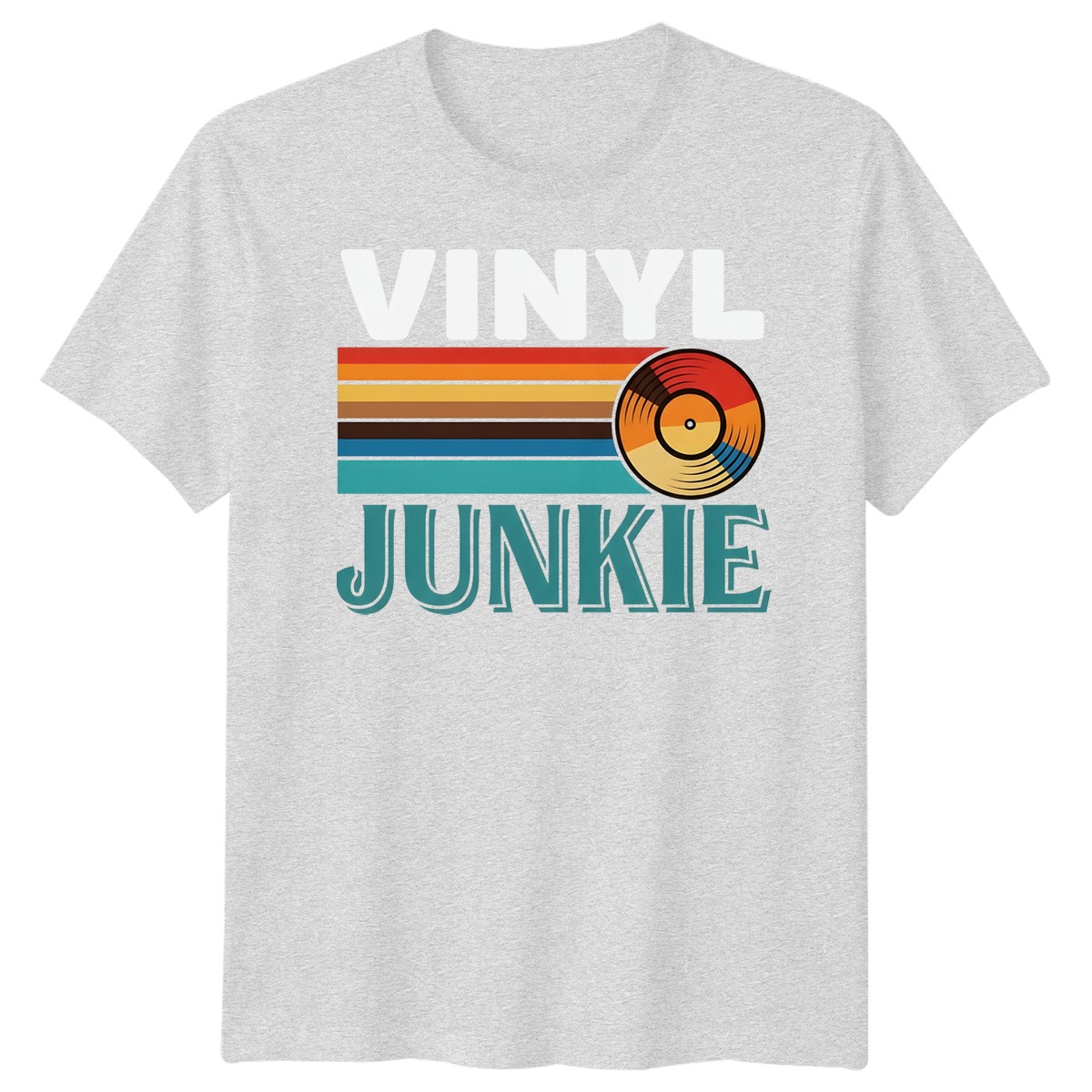 Vinyl Junkie Vinyl Records Music Mens T-Shirt Womens Graphic Tee