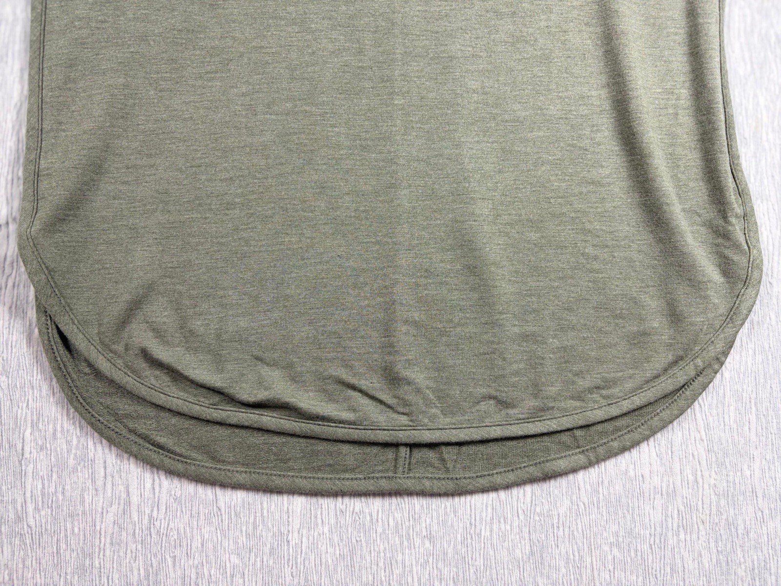Marty M Women’s Workwear Knit Pullover Tee Olive Green Scoop Neck XS Short Sleev