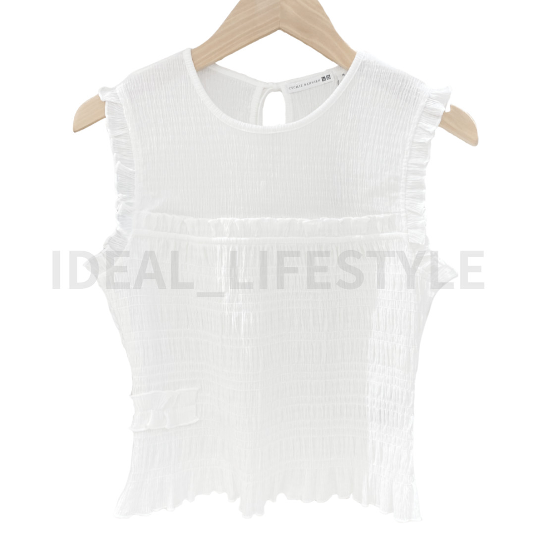 UNIQLO and Cecilie Bahnsen Shirring Sleeveless Top S-3XL Women 488088 NWT