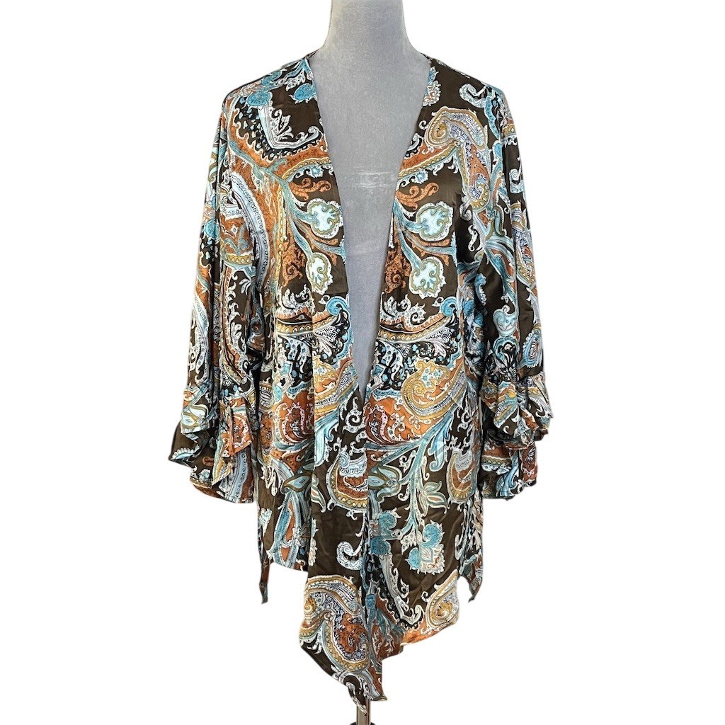 Women’s Open Front Boho Kimono S Hippie Festive Gypsy Fall Spring