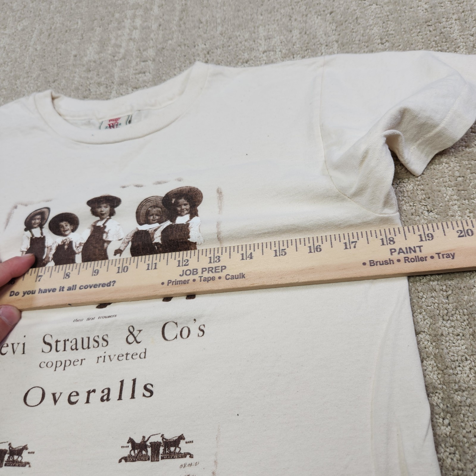 Vintage Levis Shirt Women Small Kids Overall Promo USA Single Stitch 80s 90s