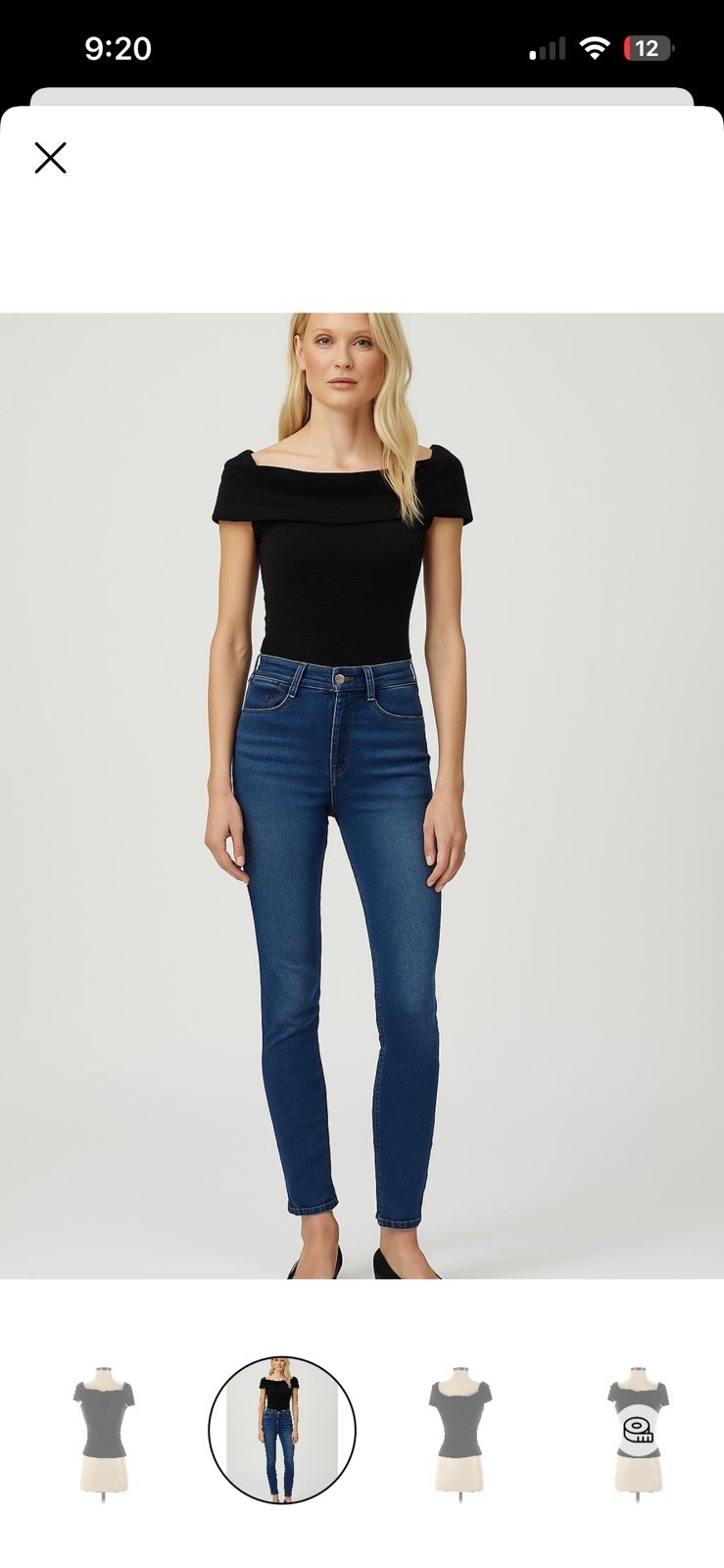 Spanx Women Off Shoulder Black Short Sleeve Top Size XS