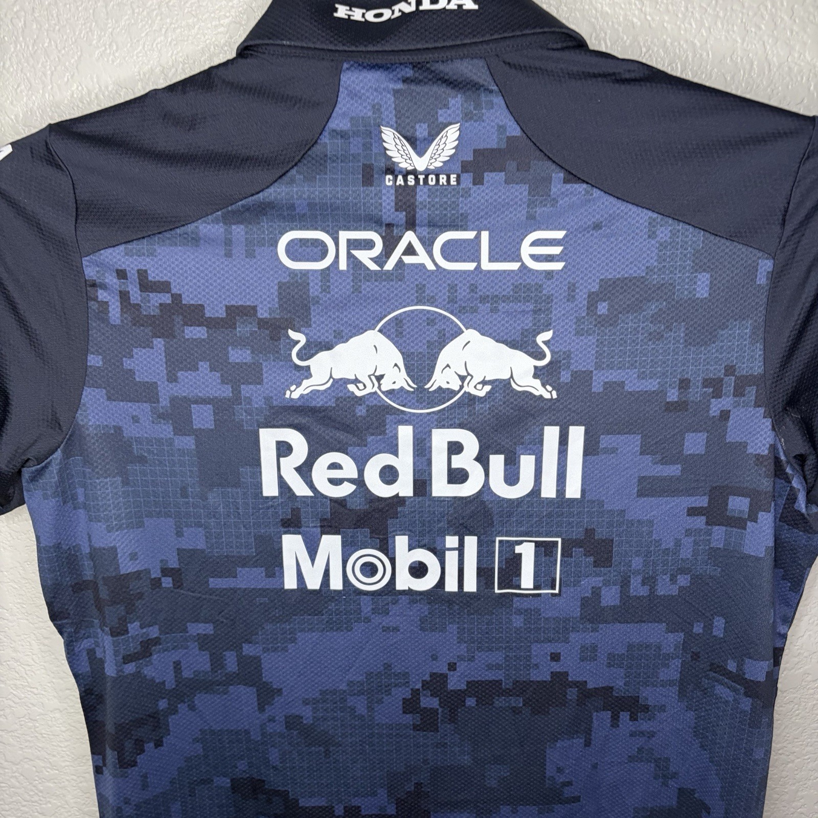 Oracle Red Bull Racing x Hypebeast Castore F1 Polo Shirt Camo Womens US 6