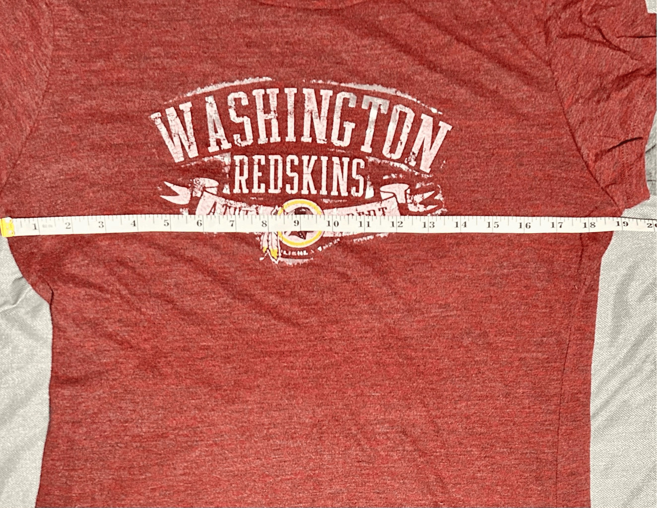 Washington Redskins NFL Women’s Long Sleeve T-Shirt Burgundy & Gray Sz XL