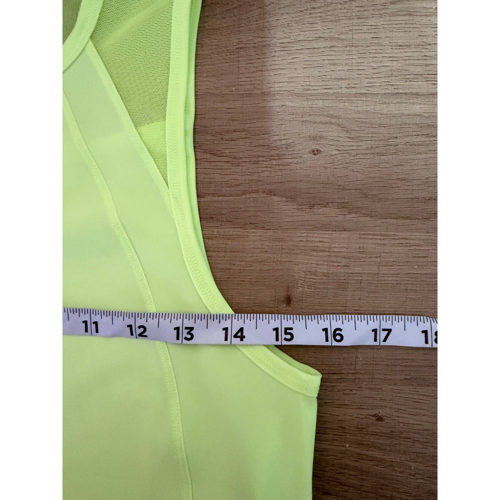 Lululemon Sculpt Tank Small Neon Green Mesh Back Athletic Workout Top